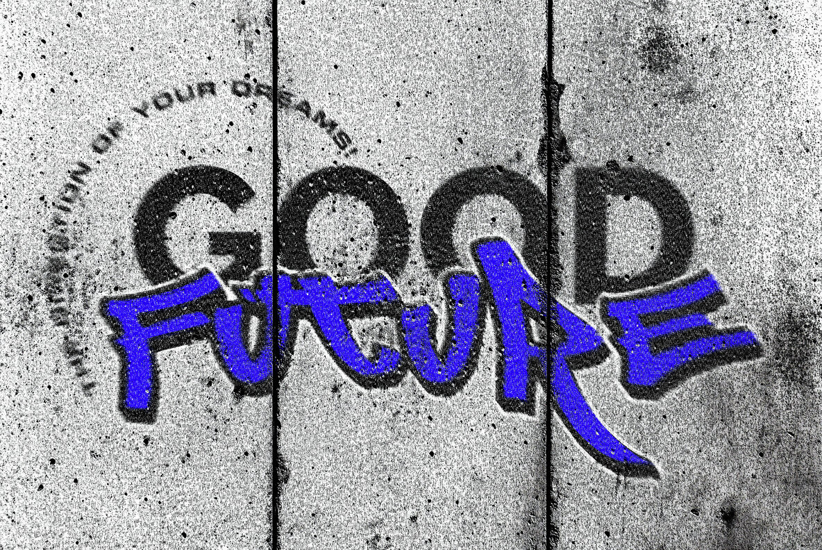 Grunge Concrete Wall Art Mockup 2