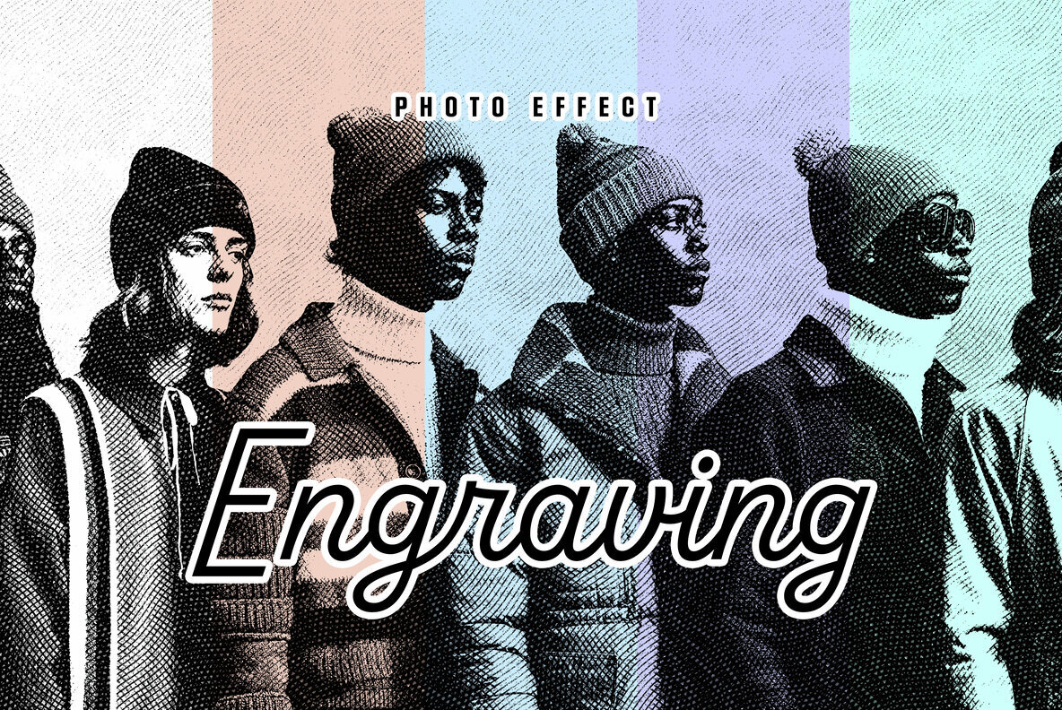 Engraving Studio Hatching Effect 1