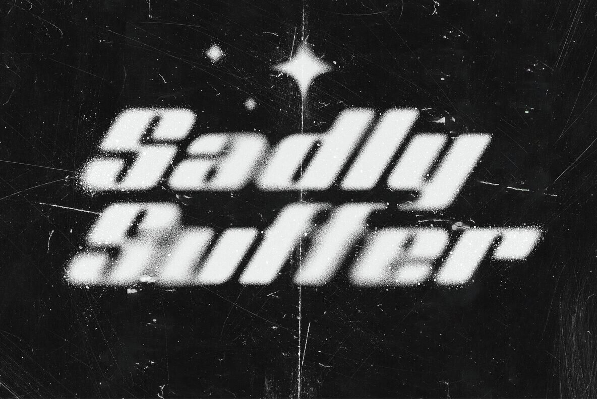 Spray Blurred Text and Logos Effect 2