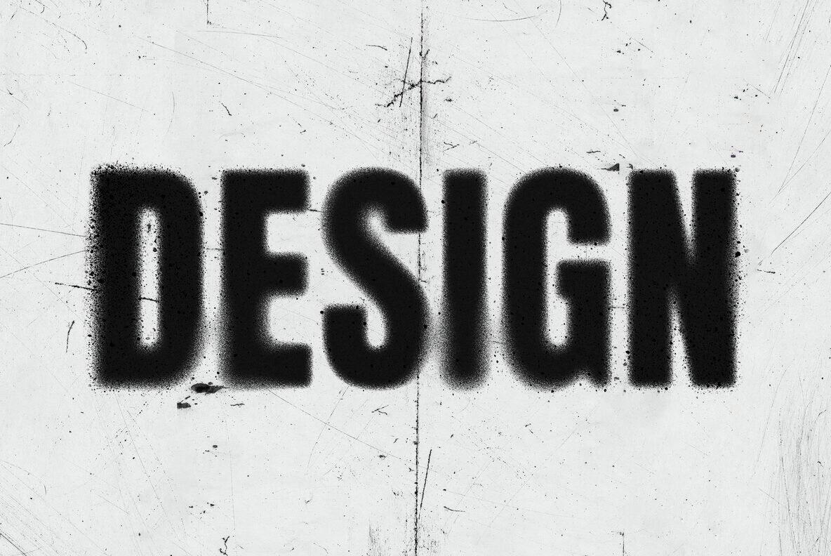 Spray Blurred Text and Logos Effect 3