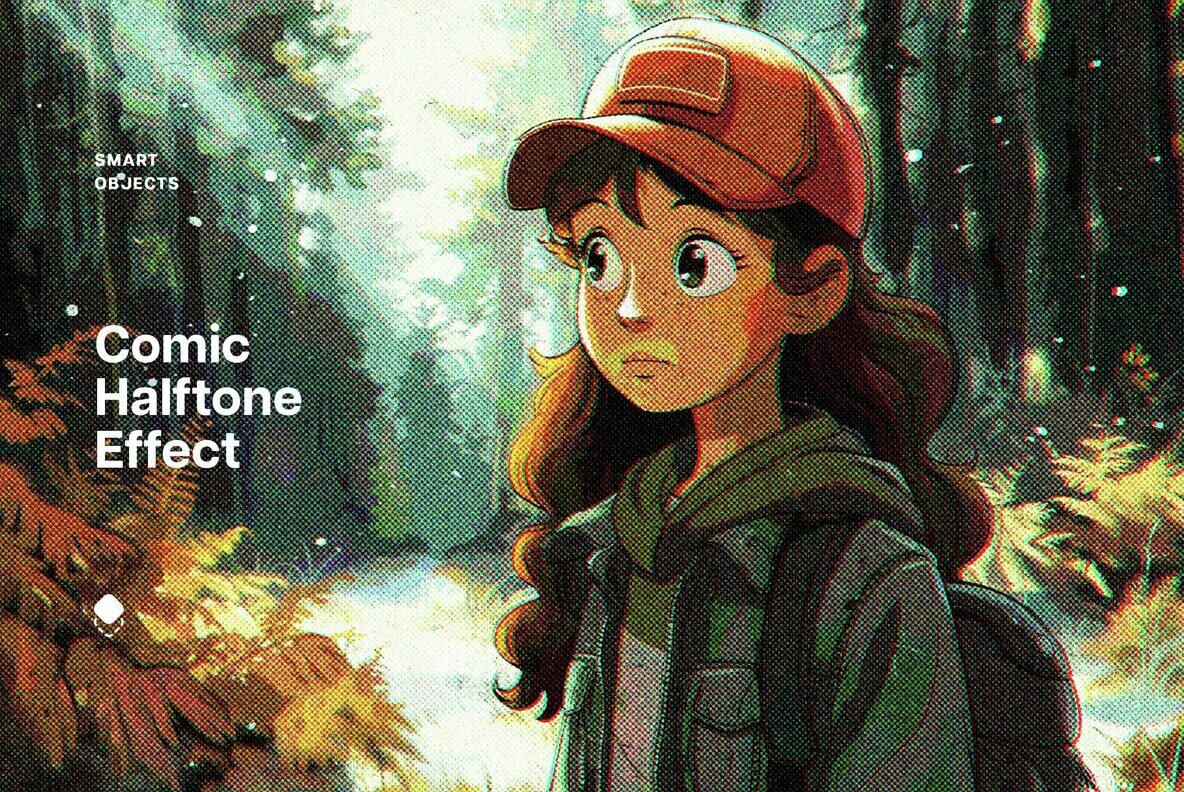 Comic Halftone Stipple Photo Effect 1