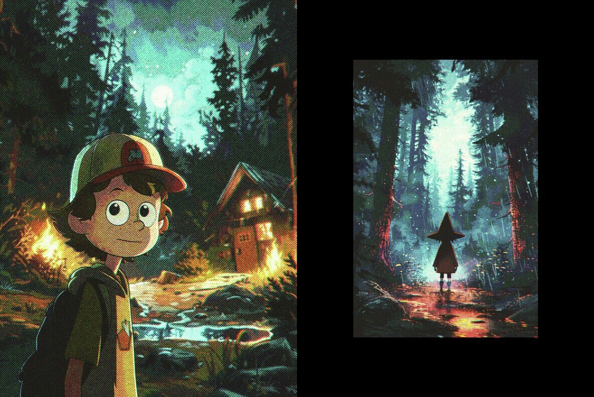 Comic Halftone Stipple Photo Effect 5