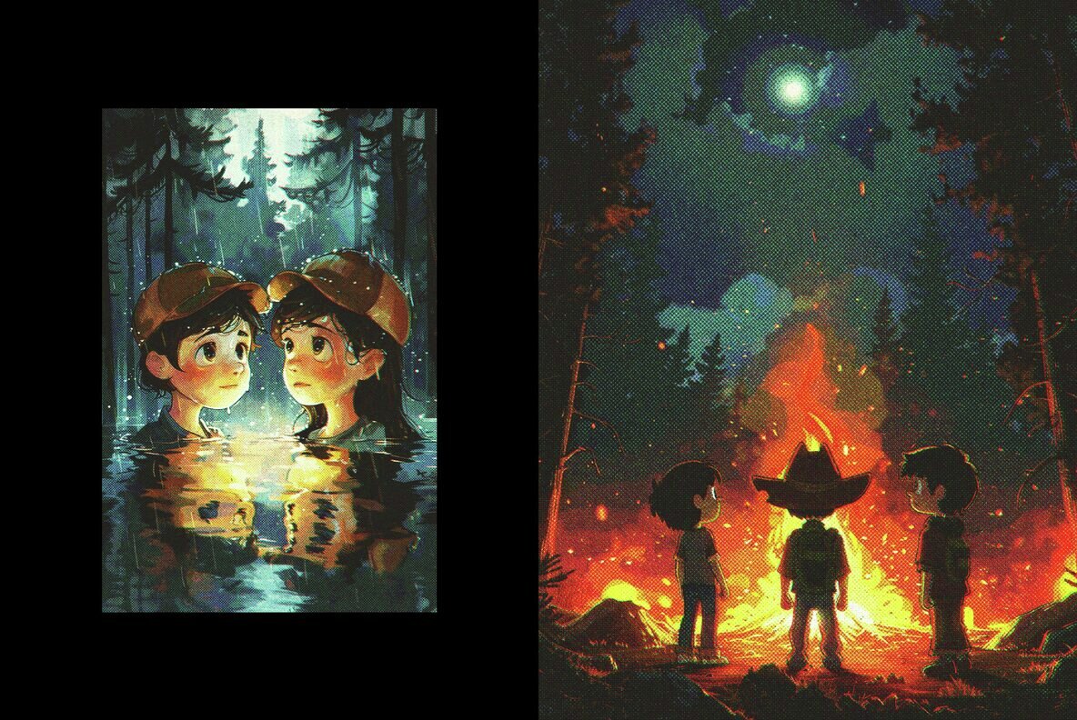 Comic Halftone Stipple Photo Effect 7