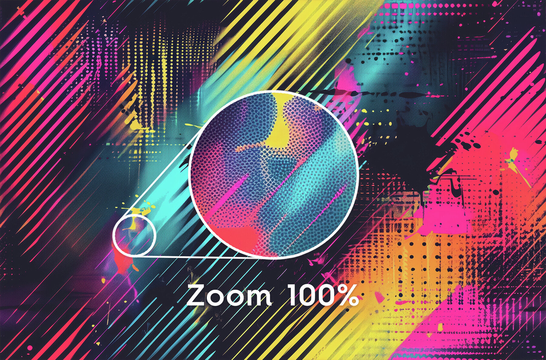 20 Vibrant Halftone Glitch Backgrounds 2