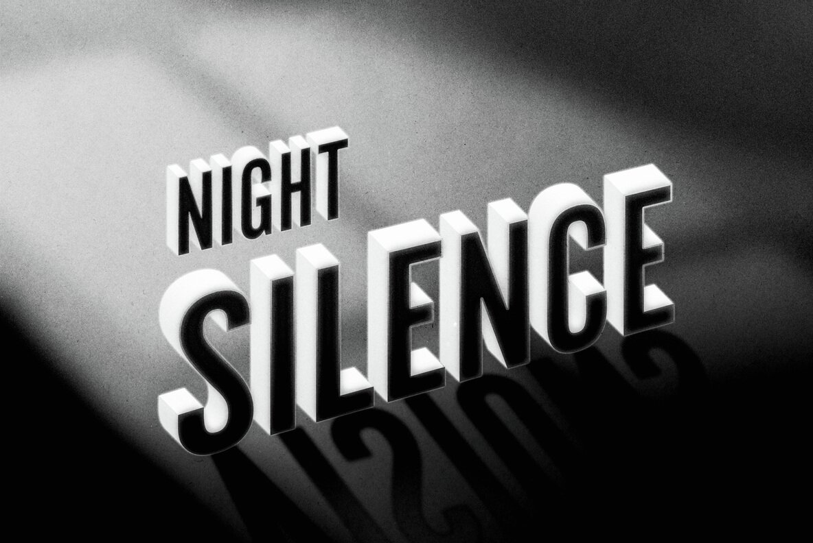Vintage Noir Movie Title Text Effect 4