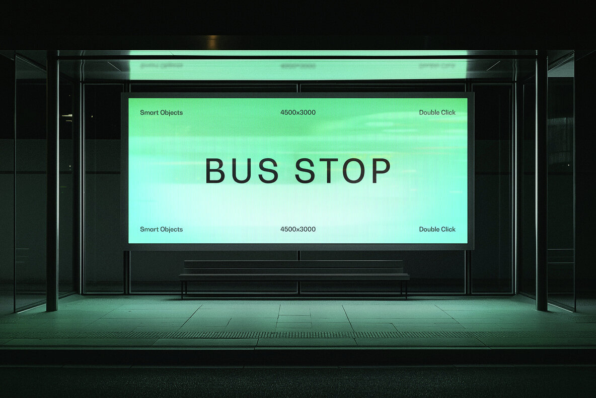 Bus Stop Screen Mockup 1