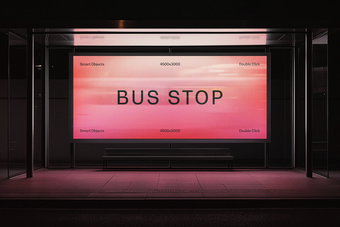 Bus Stop Screen Mockup 2