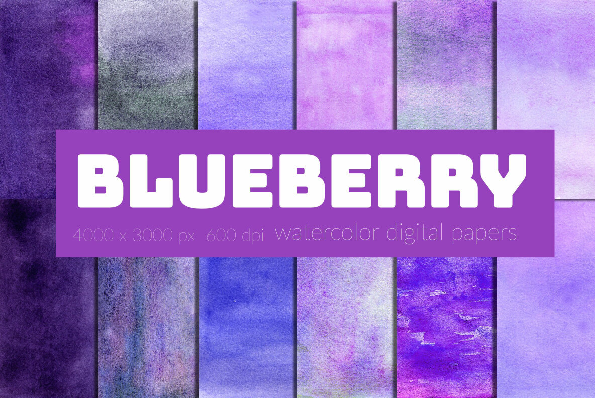 Watercolor Digital Papers Bundle 2