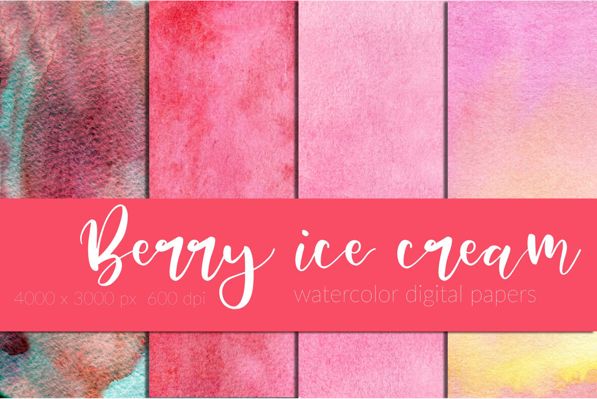 Watercolor Digital Papers Bundle 3