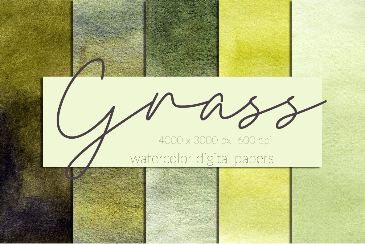 Watercolor Digital Papers Bundle 6