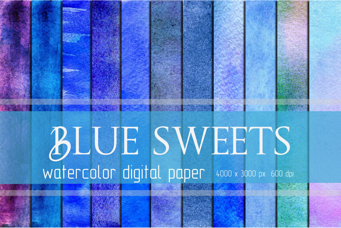 Watercolor Digital Papers Bundle 8