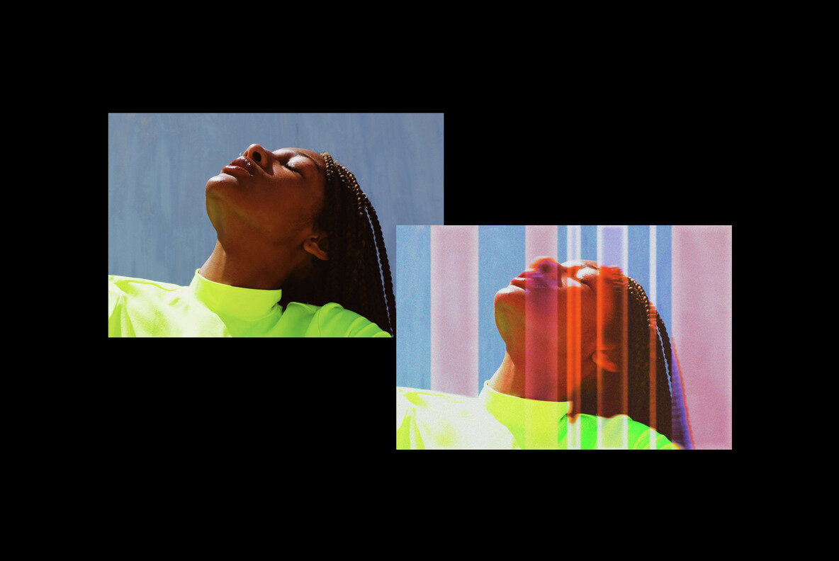 Color Streaks Distortion Photo Effect 2