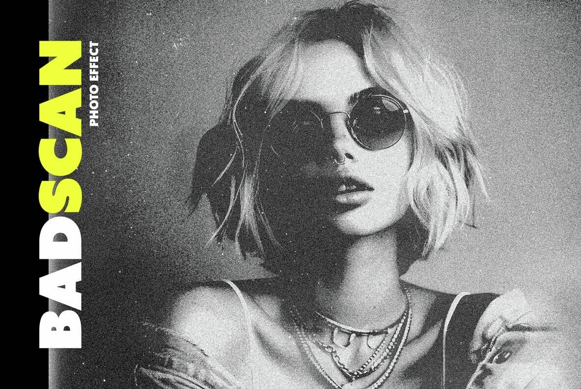 Bad Scan Photo Effect 1