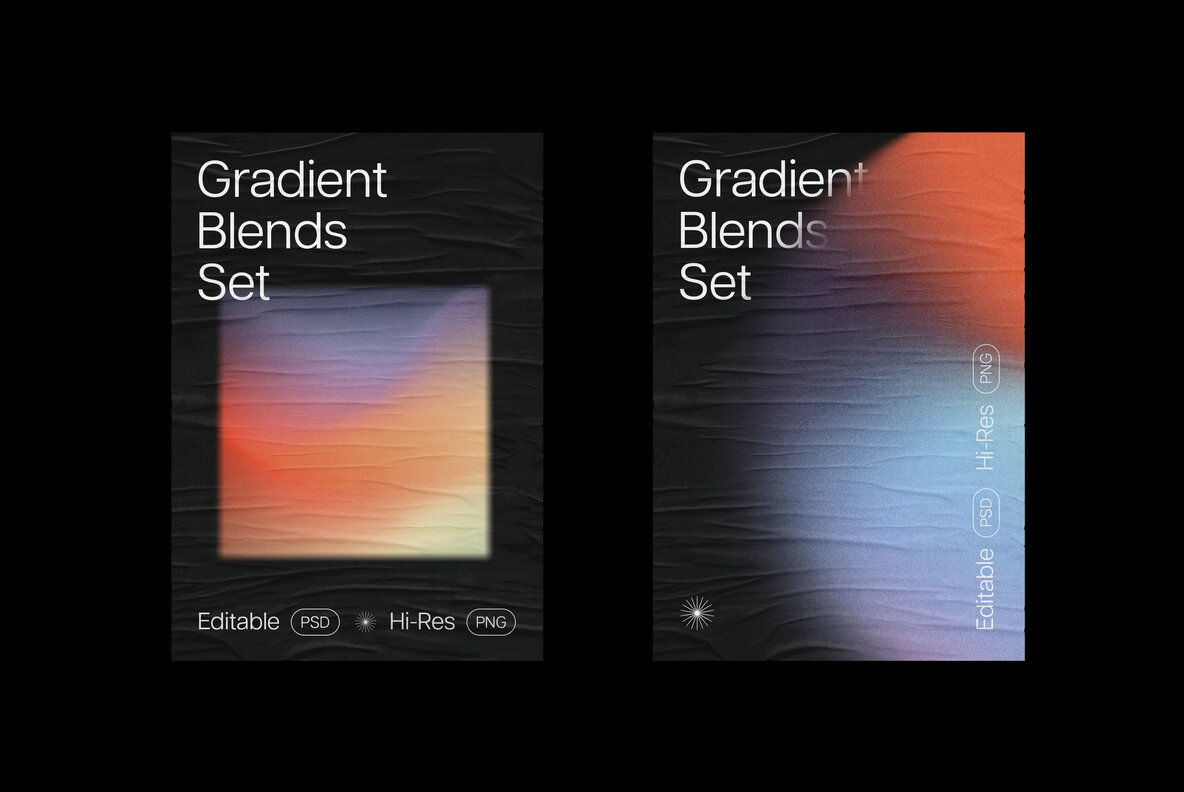 Gradient Shapes Collection 4