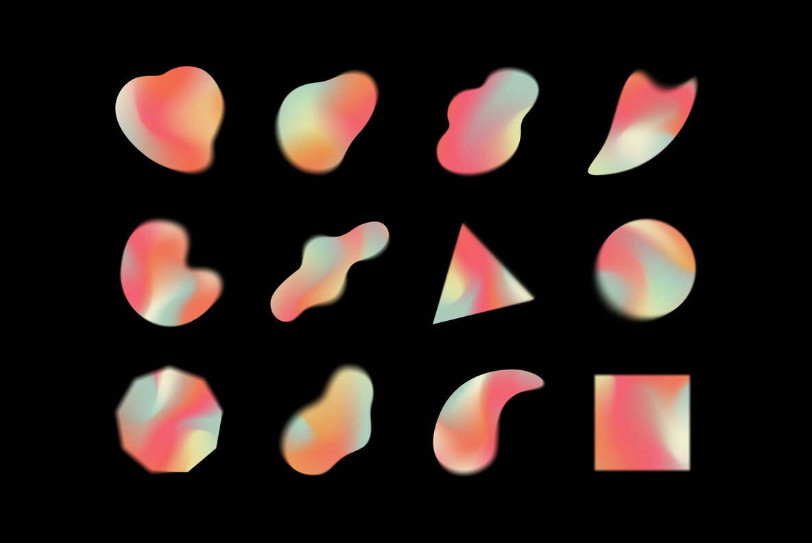 Gradient Shapes Collection 6
