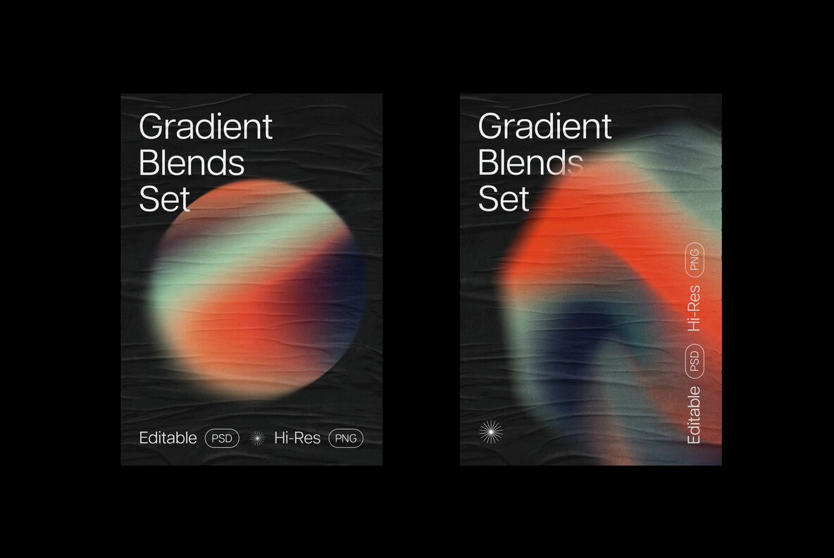 Gradient Shapes Collection 11