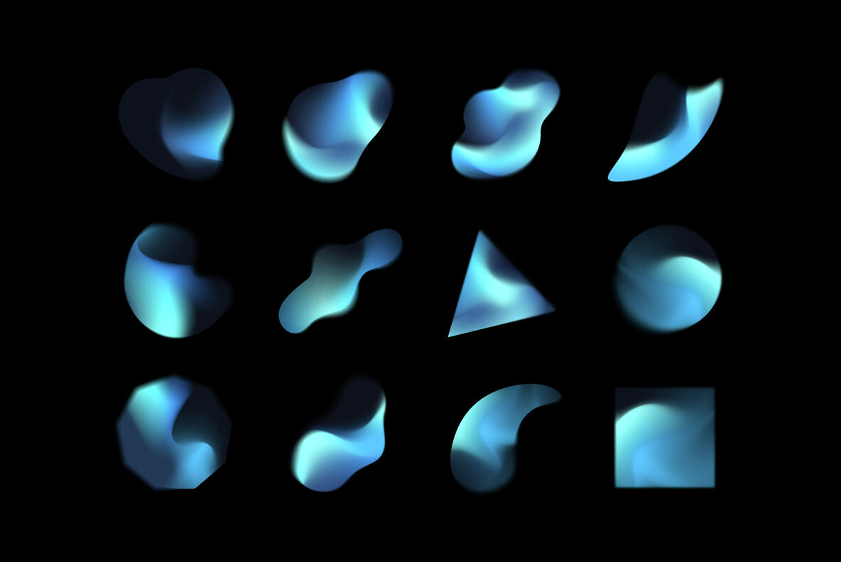 Gradient Shapes Collection 12
