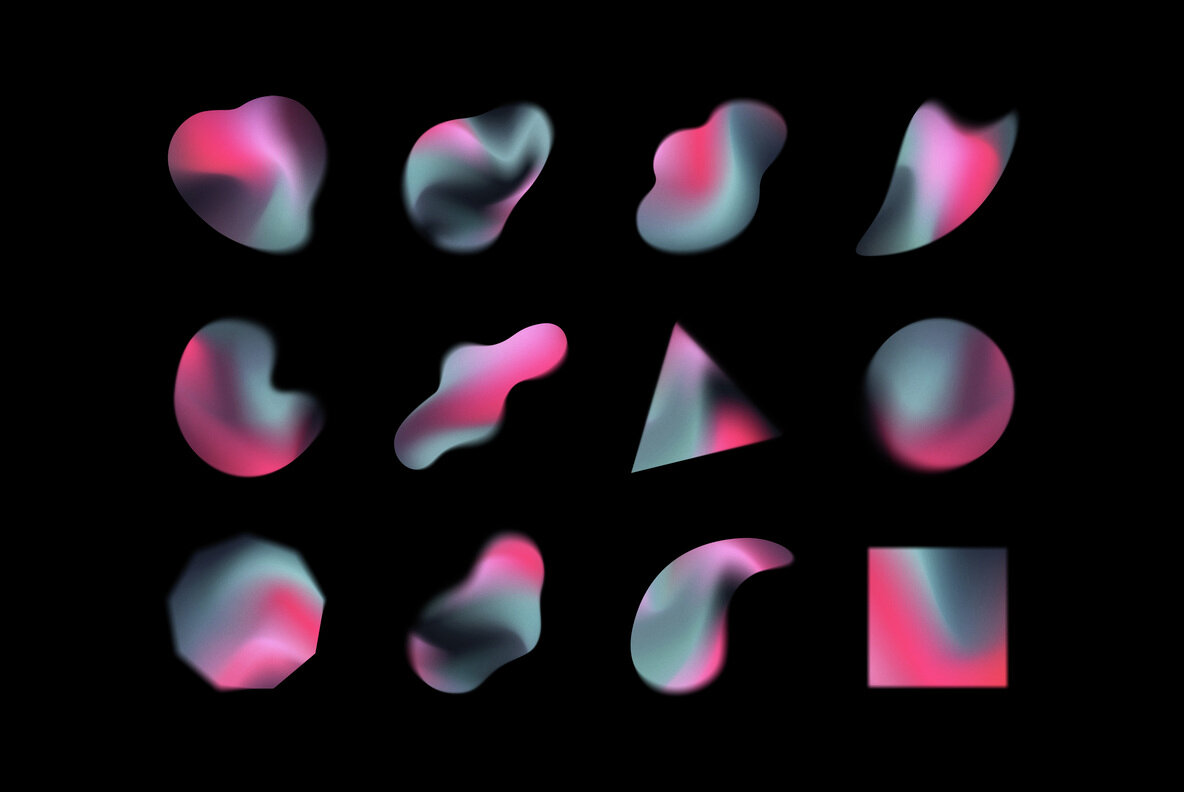 Gradient Shapes Collection 15