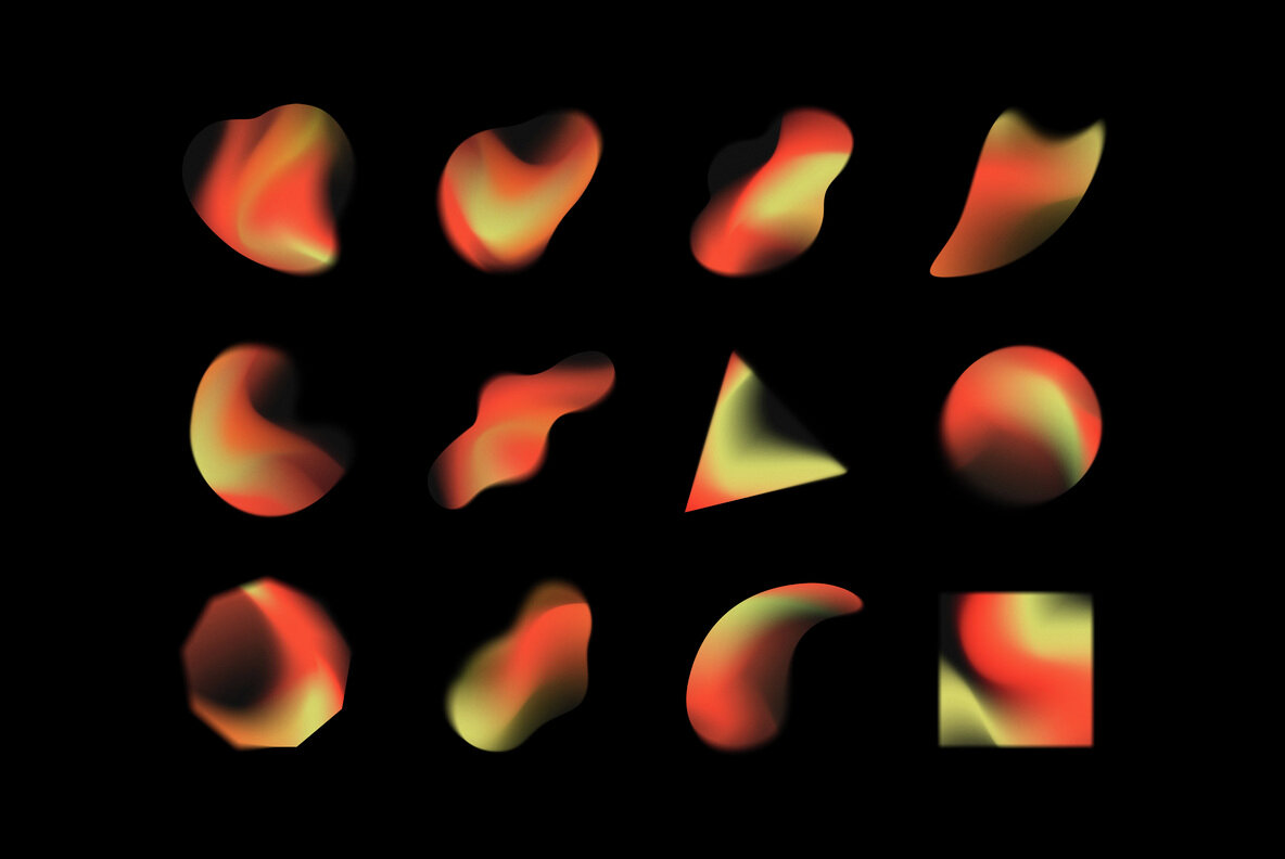 Gradient Shapes Collection 18