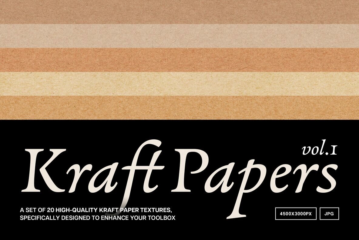Kraft Paper Textures Vol  1 1