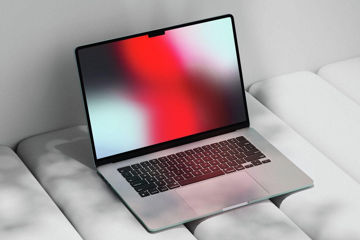Modern Macbook Air Mockup 3