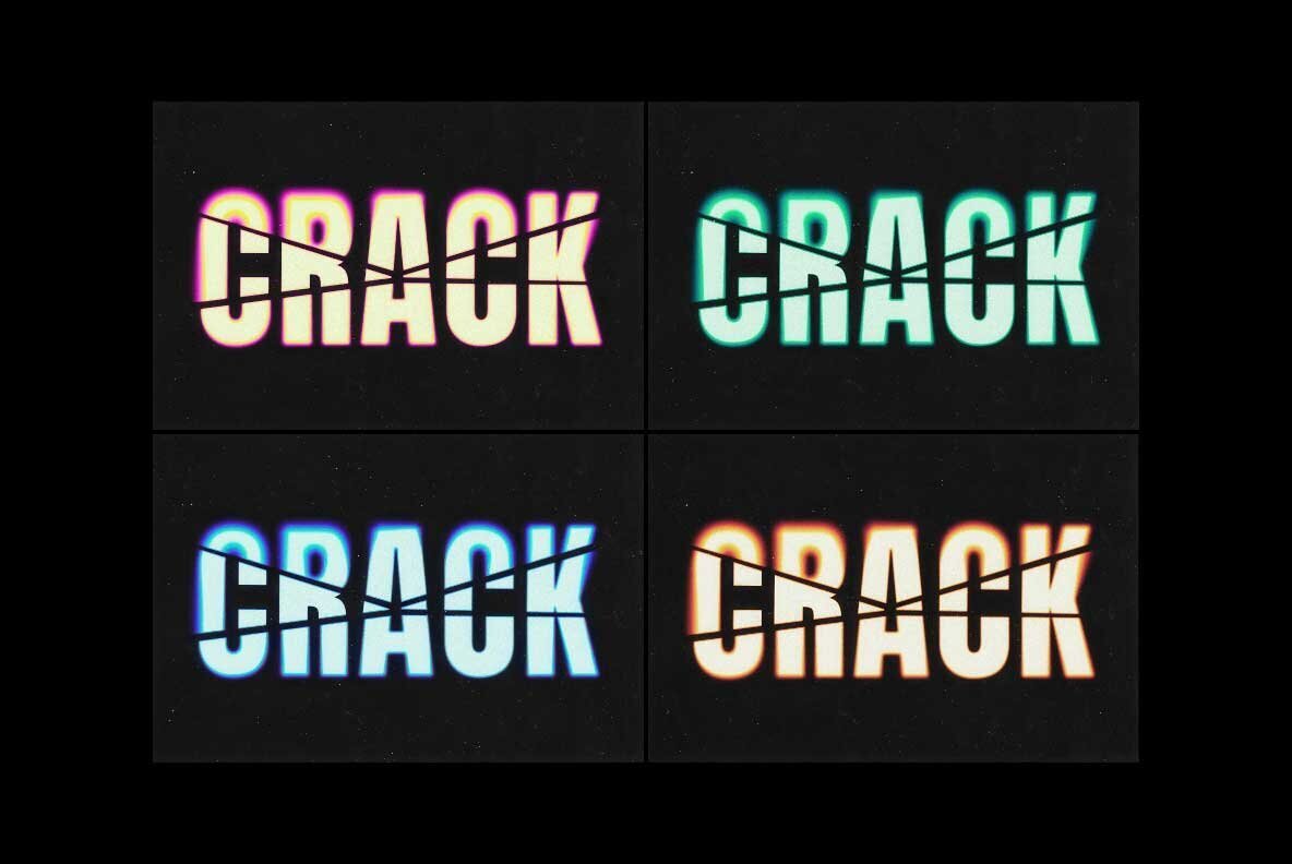 Broken Blur Text Effect 3