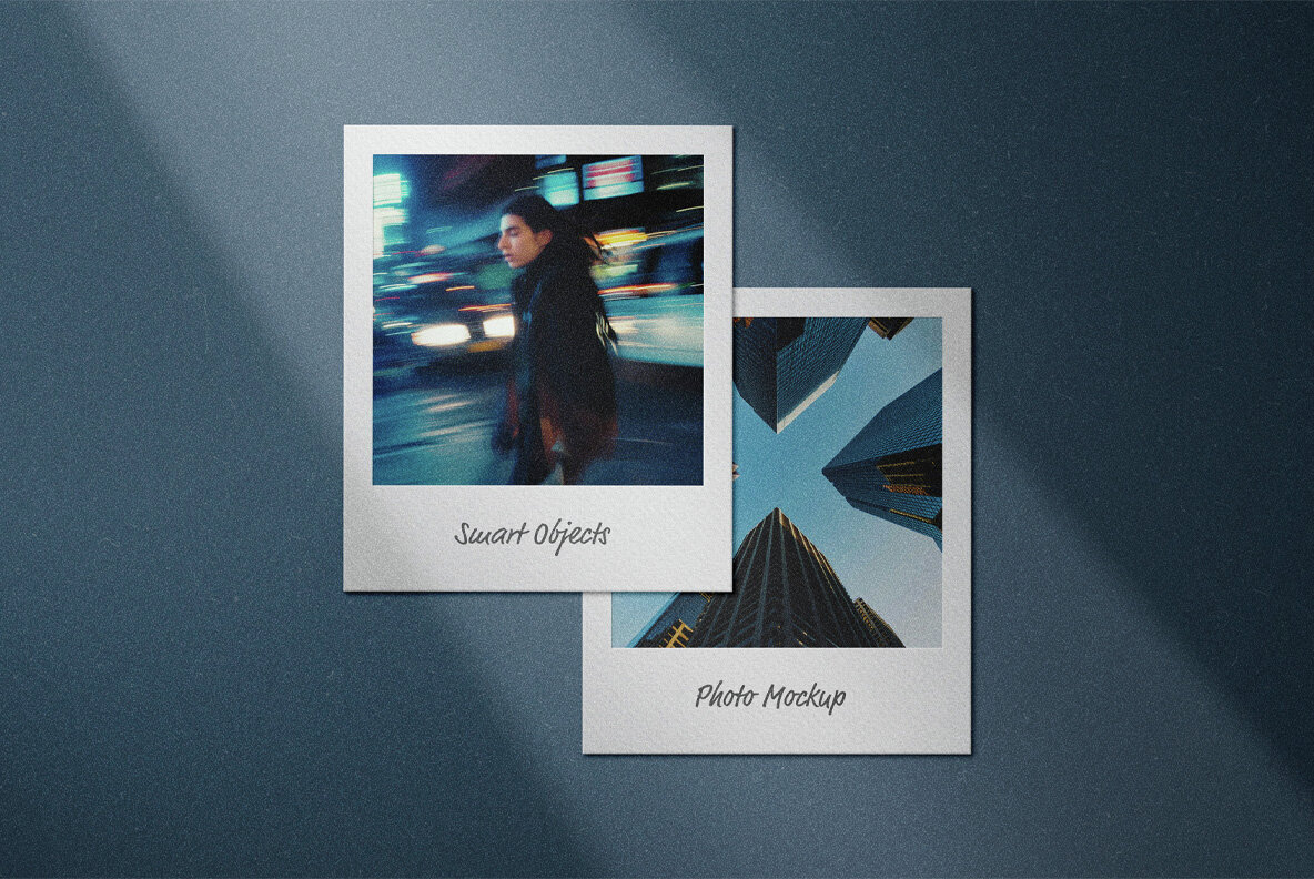 Polaroid Mockup Scenes 3