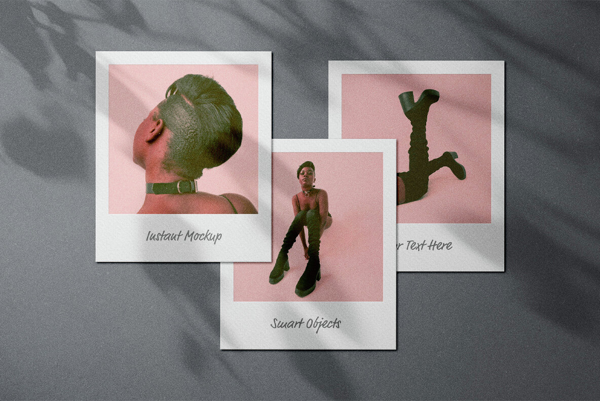 Polaroid Mockup Scenes 8