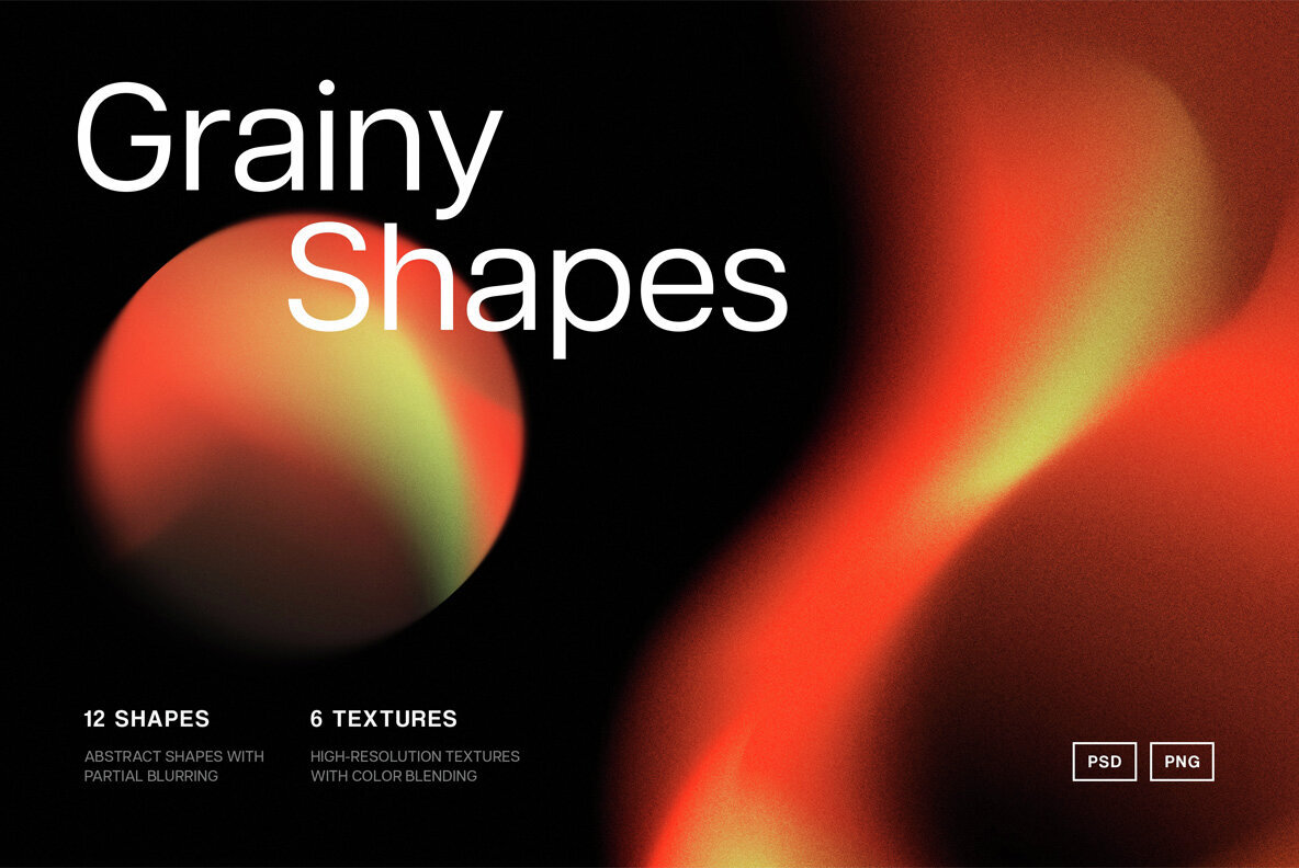 Blended Gradient Shapes Collection 1