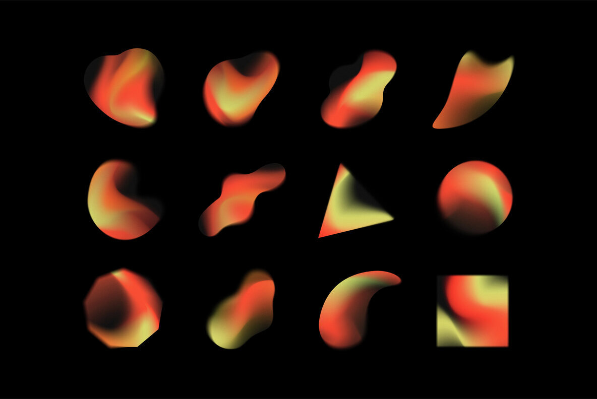 Blended Gradient Shapes Collection 2