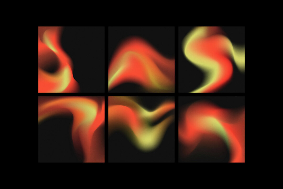 Blended Gradient Shapes Collection 6