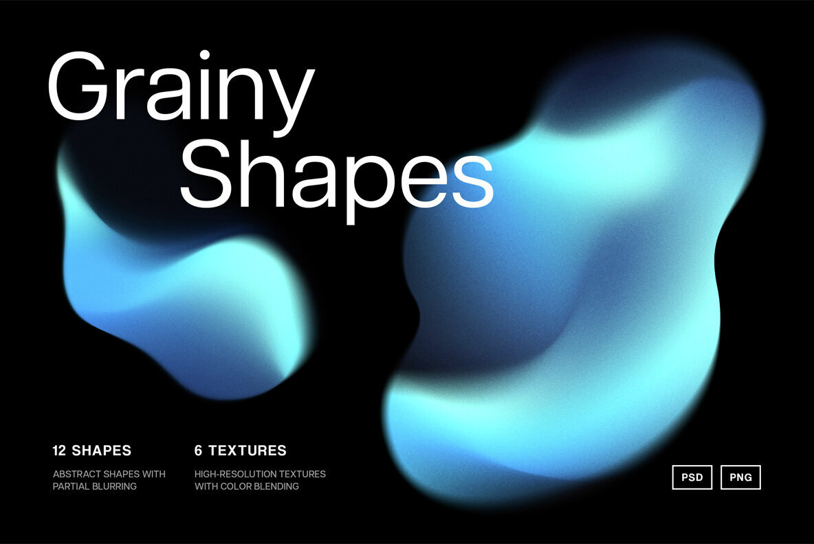 Grain Gradient Shapes Collection 1