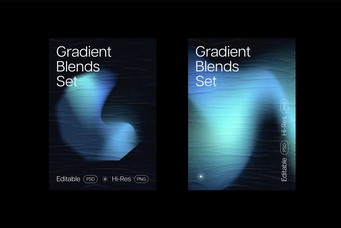 Grain Gradient Shapes Collection 4