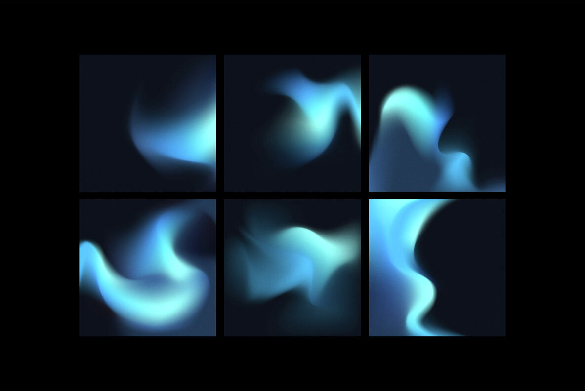 Grain Gradient Shapes Collection 6