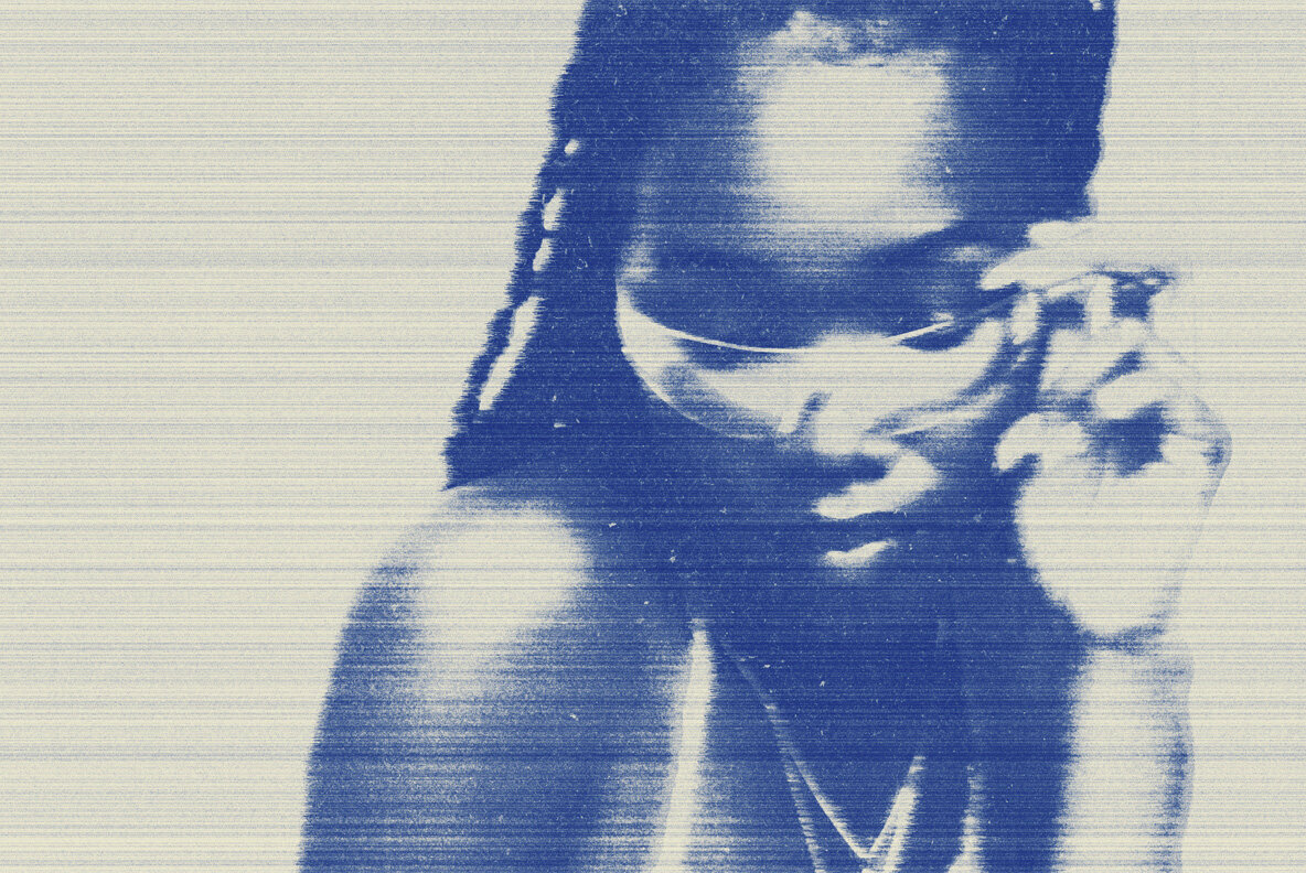 Distorted Colorful Scan Photo Effect 3