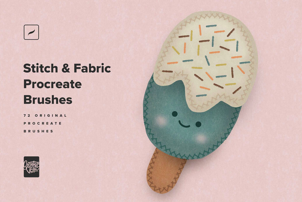 Stitch and Fabric Procreate Brushes 1