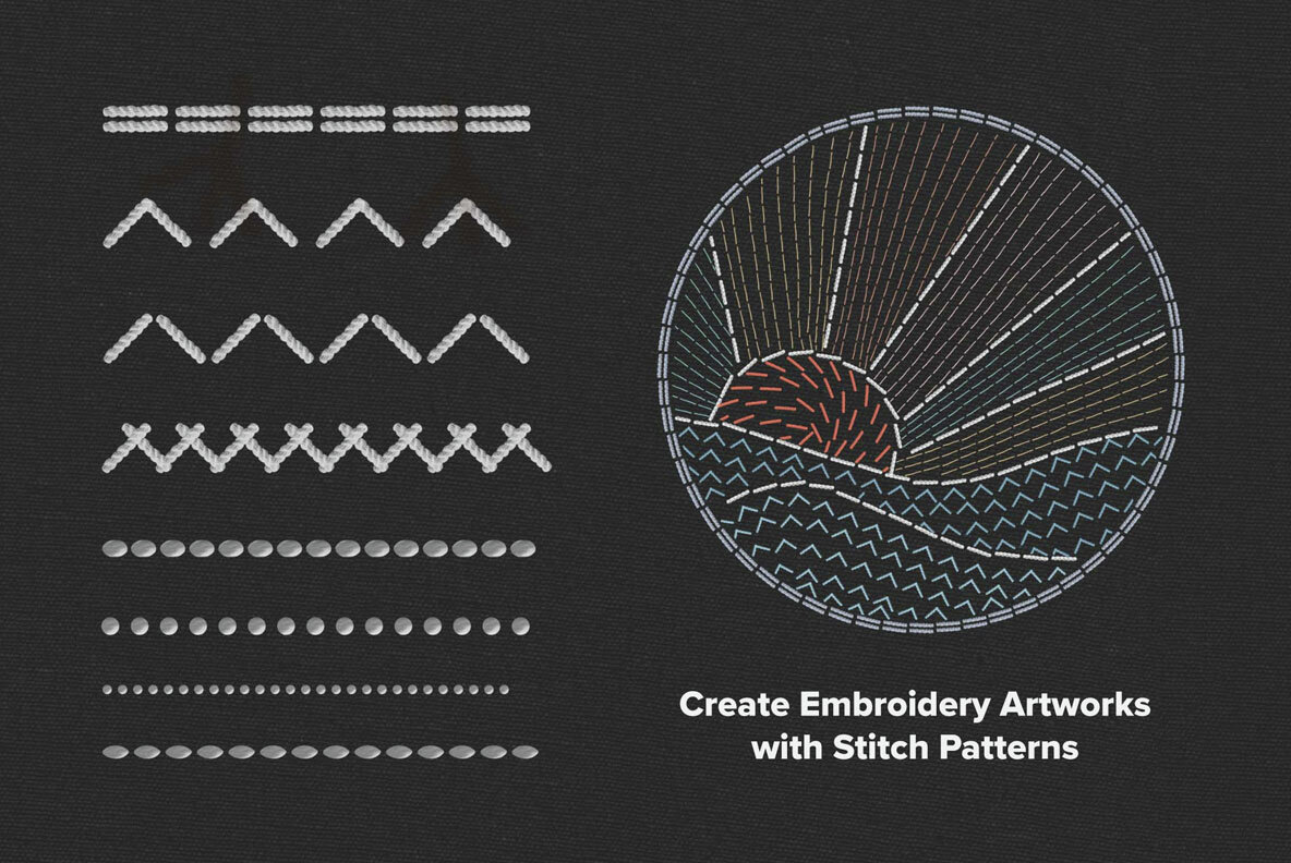 Stitch and Fabric Procreate Brushes 5