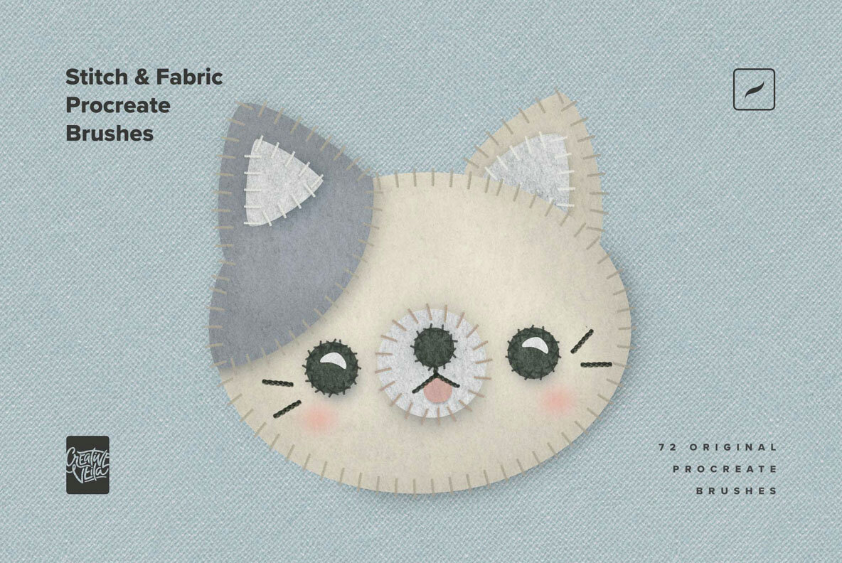 Stitch and Fabric Procreate Brushes 7