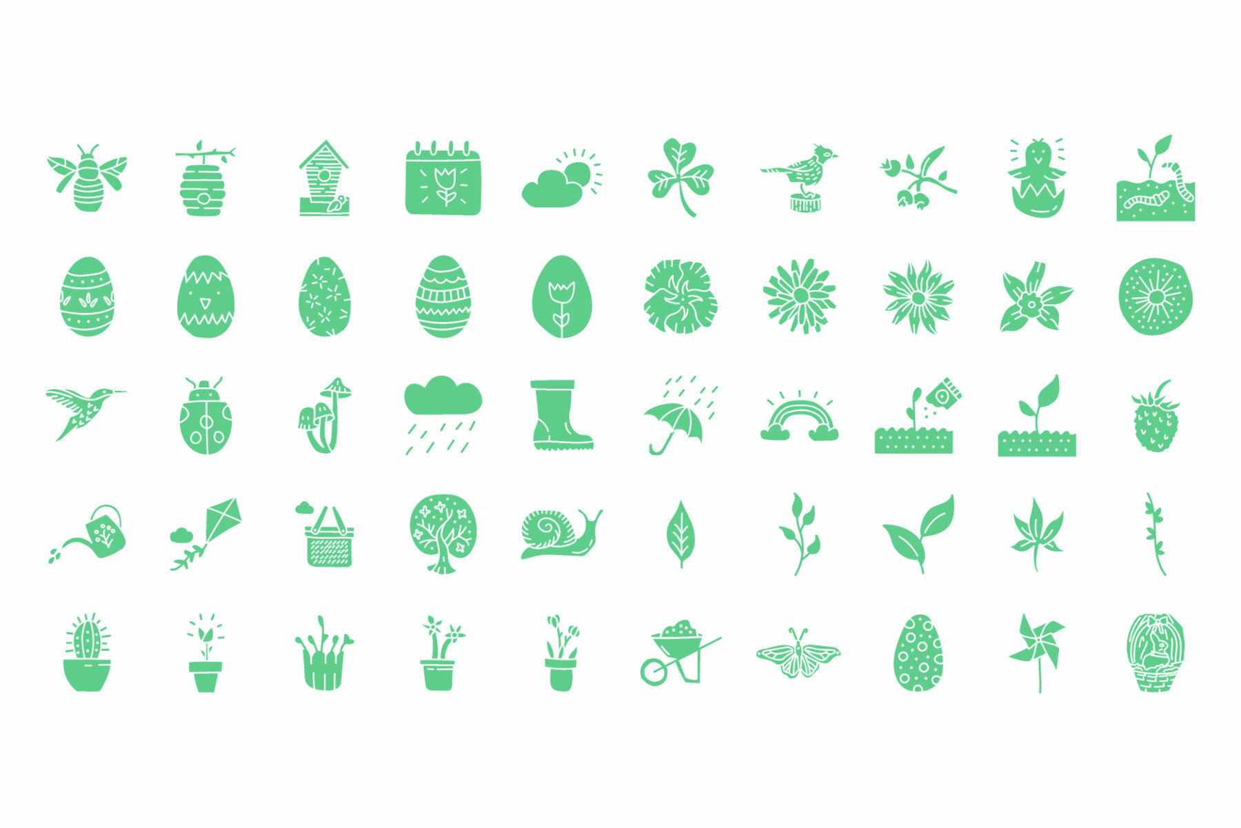 Spring Is Here Illustration Set 5