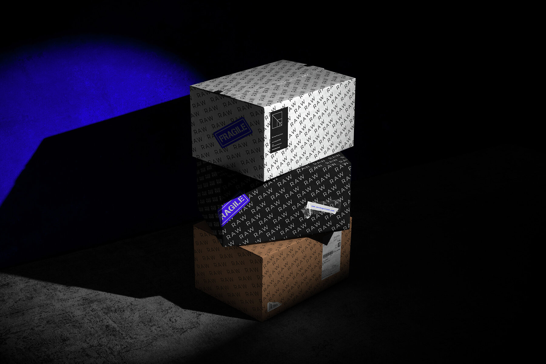 Post Packaging Mockups Kit 2