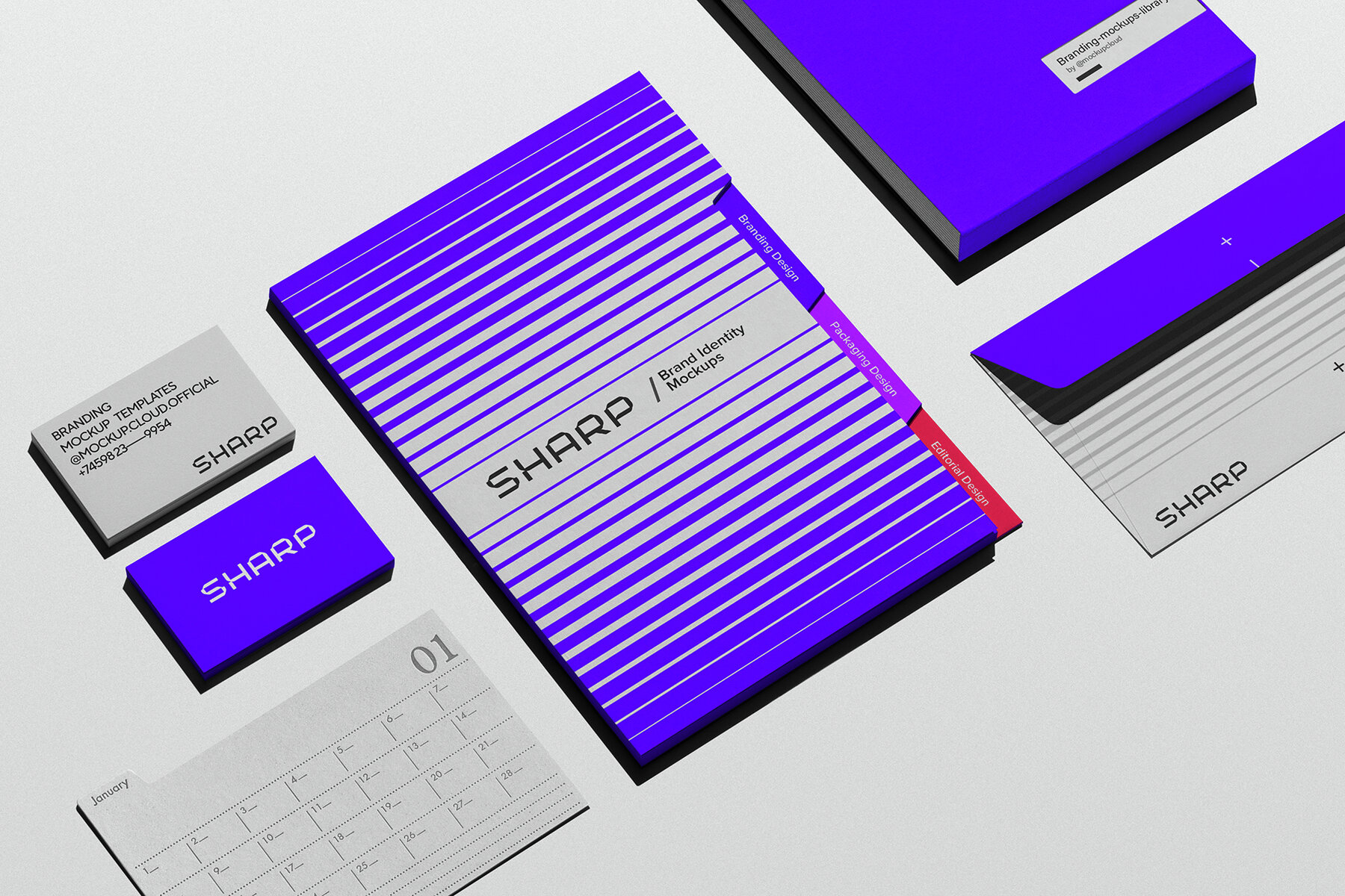 Sharp Branding Mockups Bundle 10