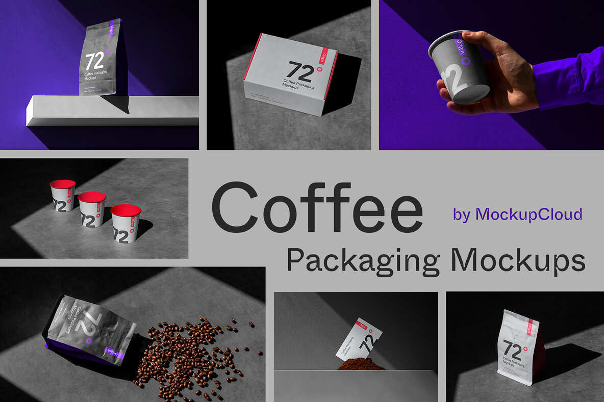 Coffee Packaging Mockups Bundle Font - FontPath