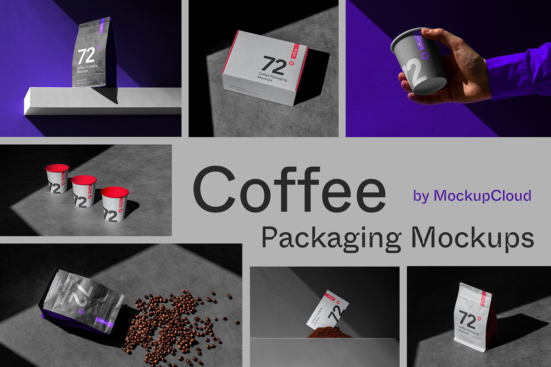 Coffee Packaging Mockups Bundle 1