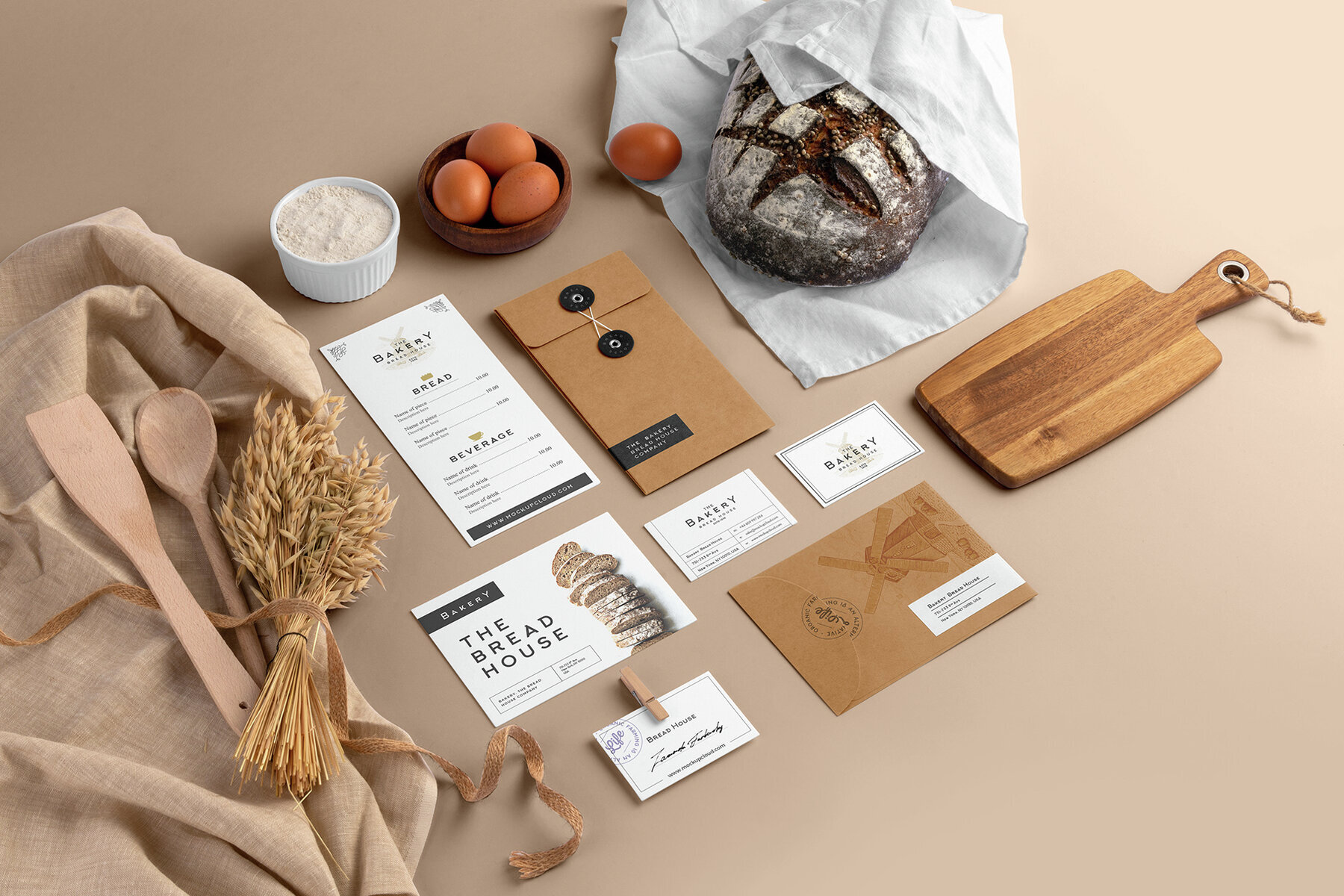 Bakery Branding Mockups Kit 2
