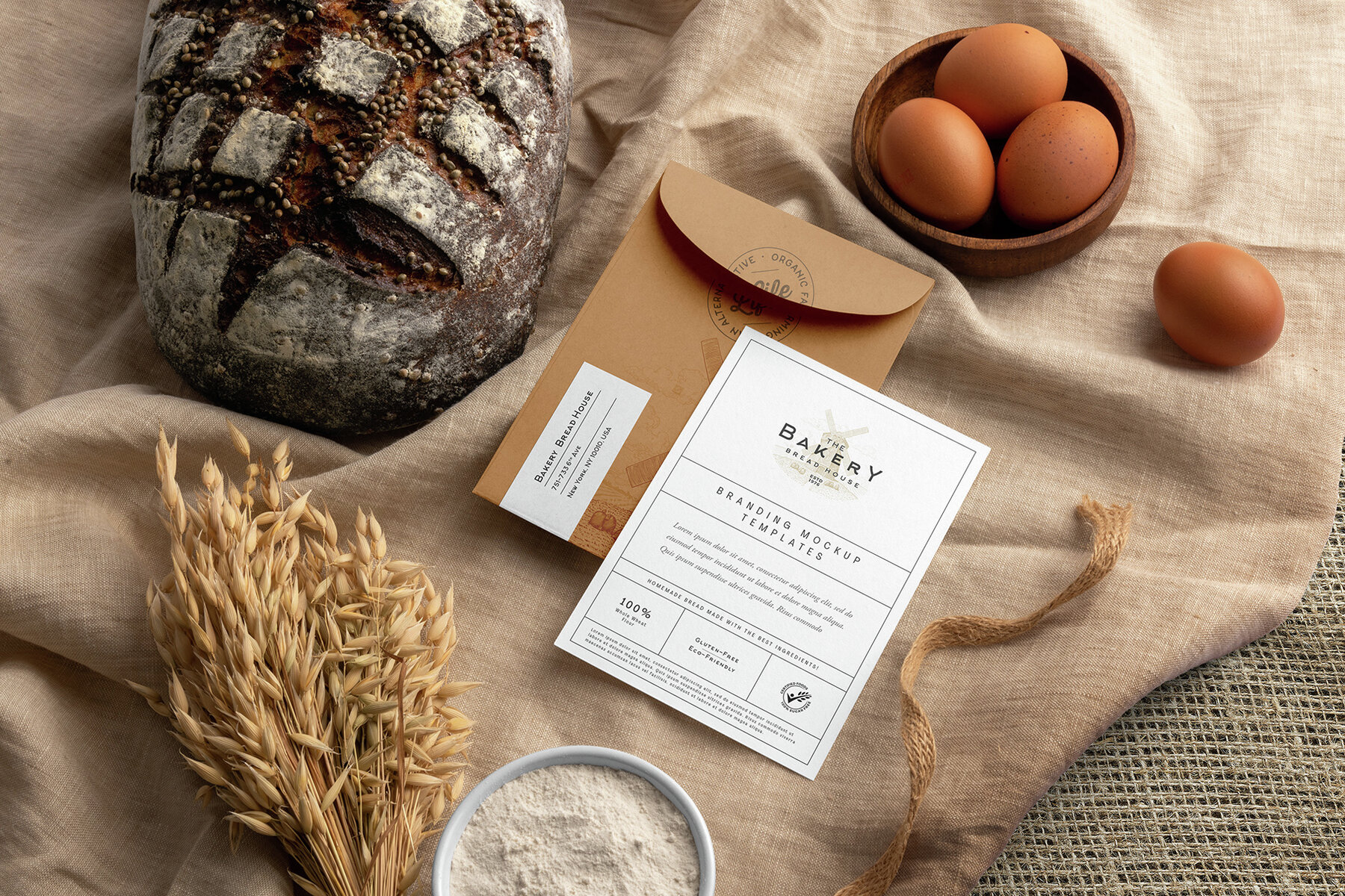 Bakery Branding Mockups Kit 4