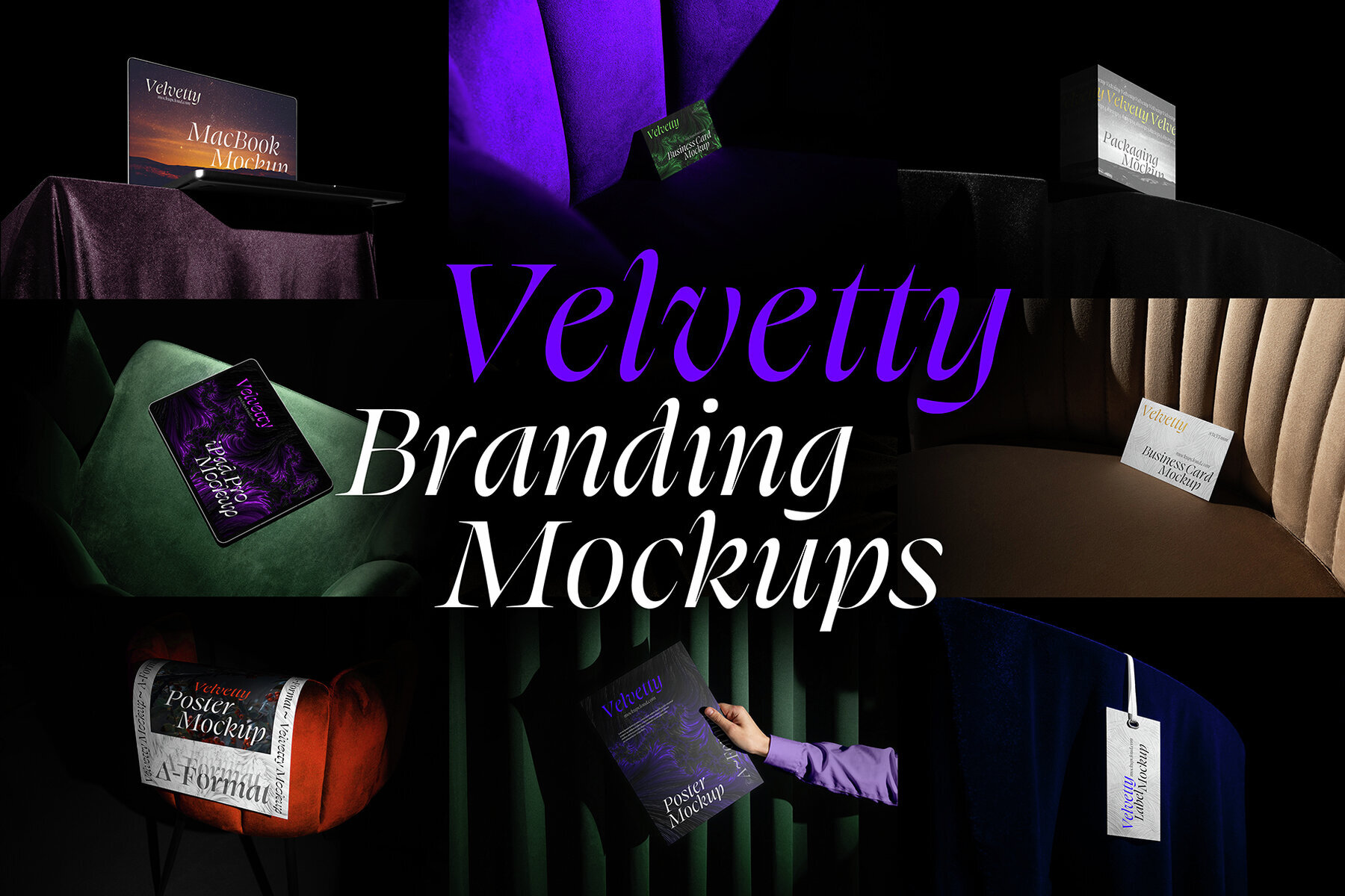 Velvetty Branding Mockups Bundle 1