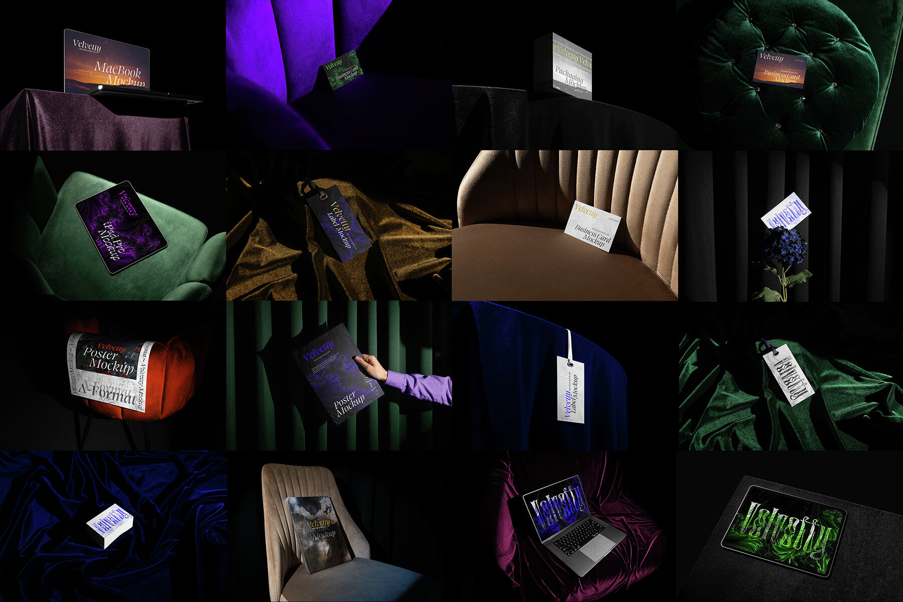 Velvetty Branding Mockups Bundle 2