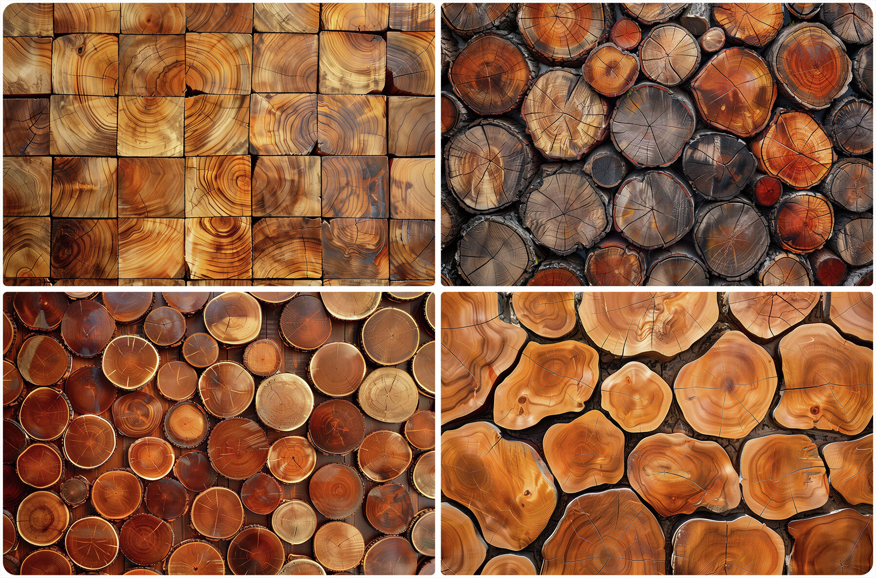 20 Tree Slices Texture Backgrounds 6