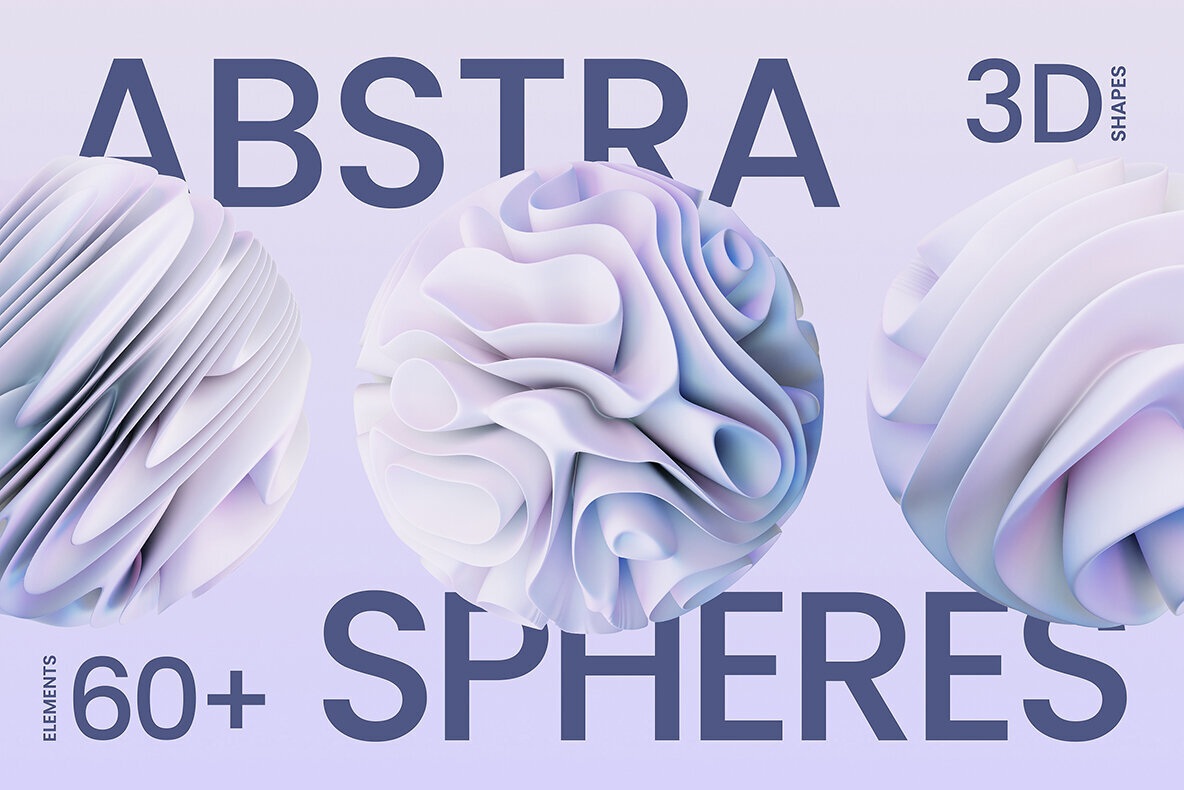 3D Abstra Spheres   60 illustrations 1