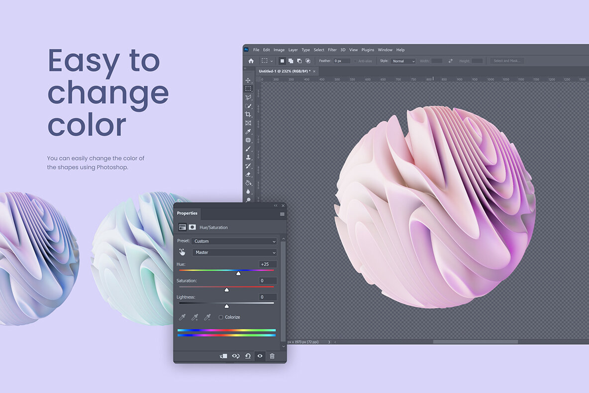3D Abstra Spheres   60 illustrations 8